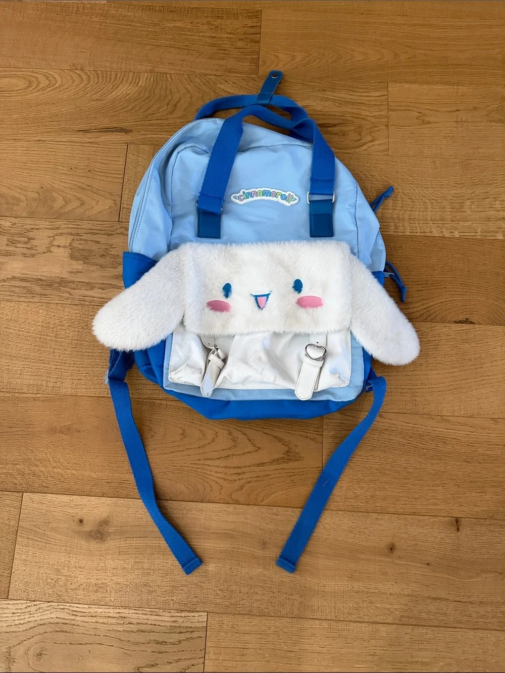 Cinnamoroll Kids Backpack with Plush Ear Flap